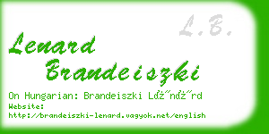lenard brandeiszki business card